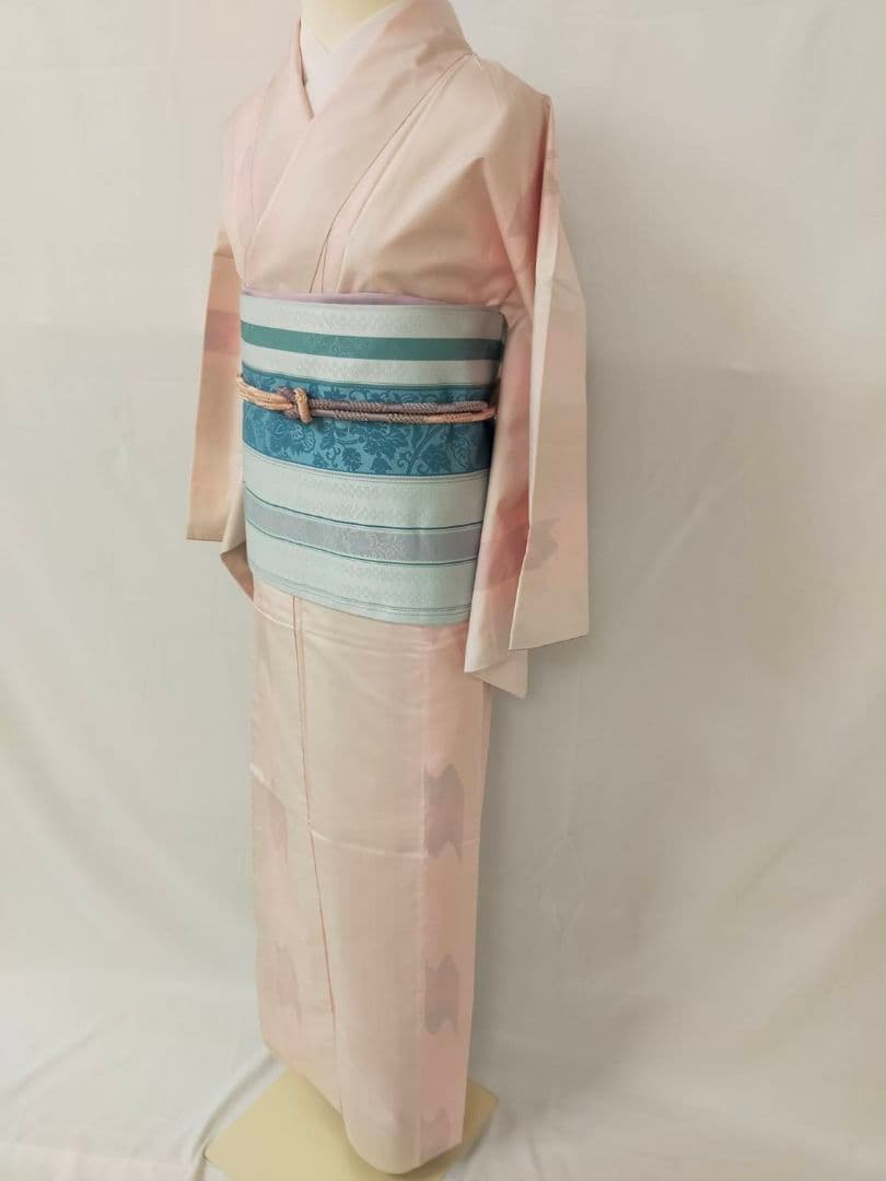 お見分け済　美品　正絹袷　本場色大島紬単品　証紙付