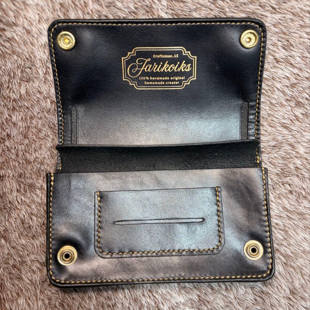 YAMATO ◎柔らかい二つ折りシャグポーチ.牛スムース革◎