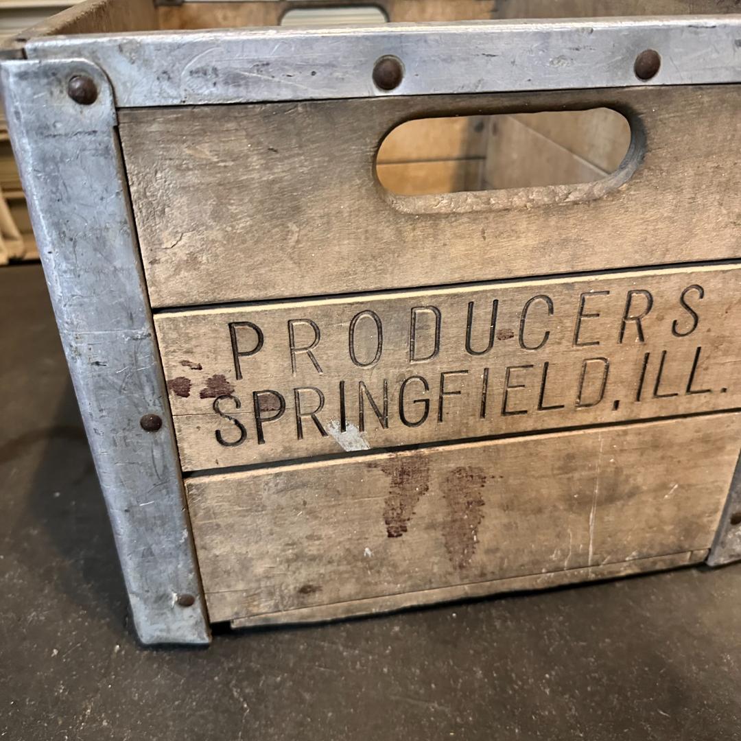 PRODUCERS SPRINGFIELED.ILL ヴィンテージ木箱