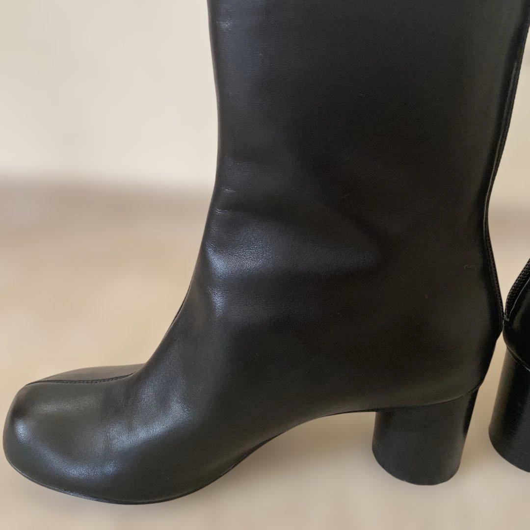 最終お値下げ！【SLOBE IENA】スクエアトゥショートブーツ　23.5 黒