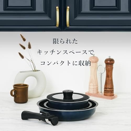 パール金属 フライパン 鍋 5点セット IH対応 マーブルコート 取っ手のとれb