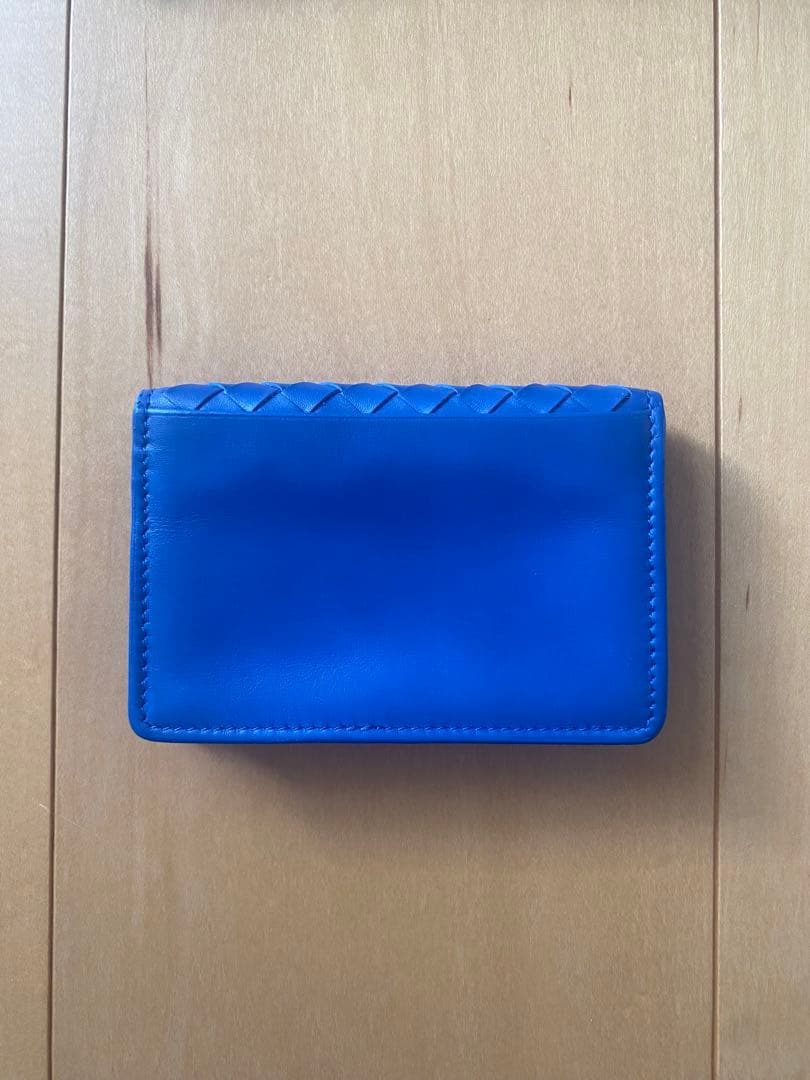 【新品/未使用】Bottega Veneta 名刺入れ ブルー※箱、保存袋付き