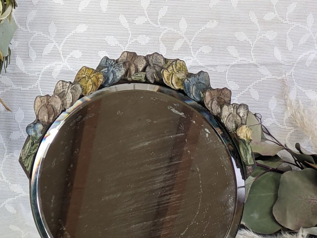 イギリスアンティーク バーボラミラー アンティーク鏡 1920年代 卓上ミラー