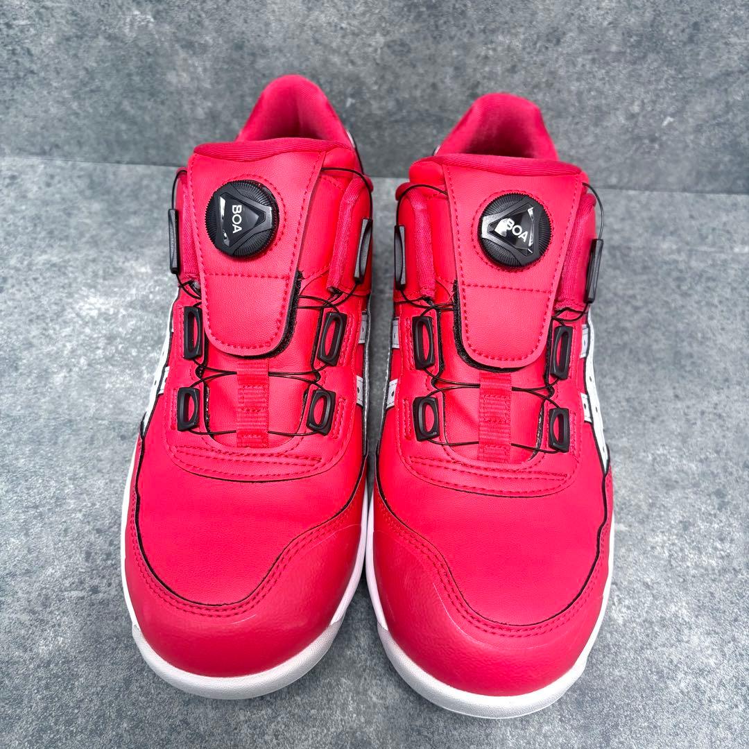 未使用✨ASICS ボアシステム安全靴 レッドウィンジョブCP306 Boa