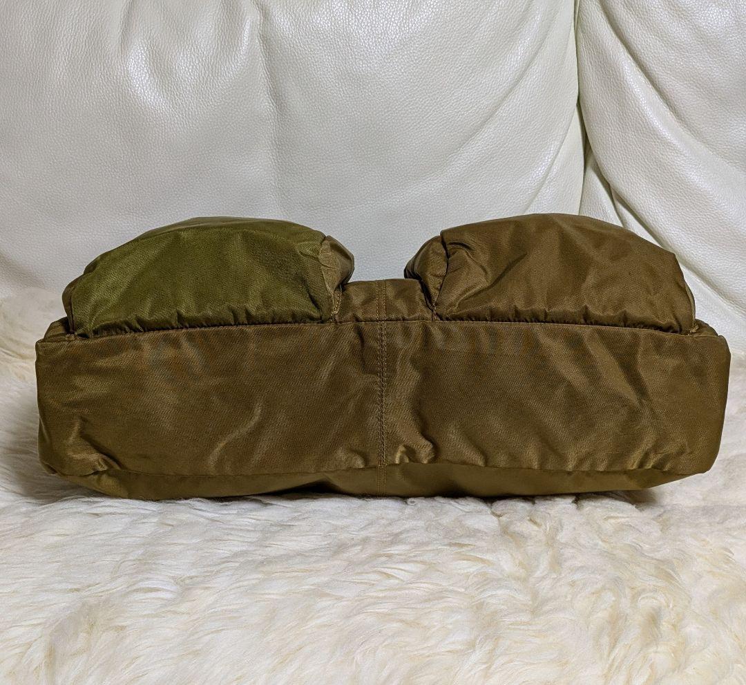 【レア】Felisi フェリージ 大きめビジネスバッグ カーキ2色使い