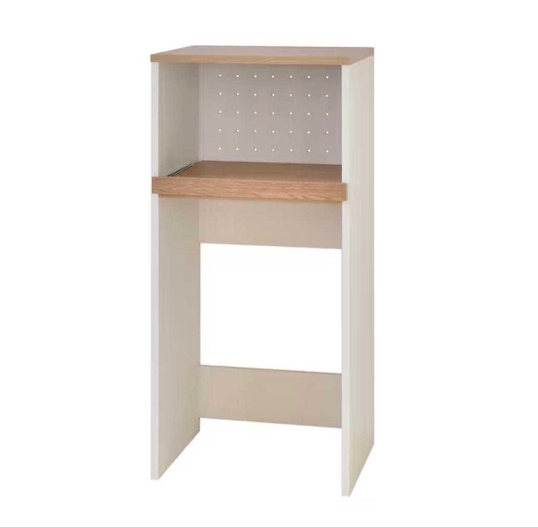 【3/14〜発送可】ニトリ ごみ箱が入るキッチンラック レンジ台 高さ128cm