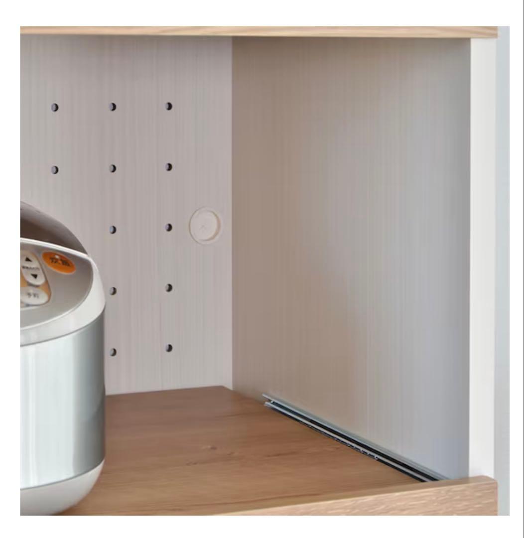 【3/14〜発送可】ニトリ ごみ箱が入るキッチンラック レンジ台 高さ128cm