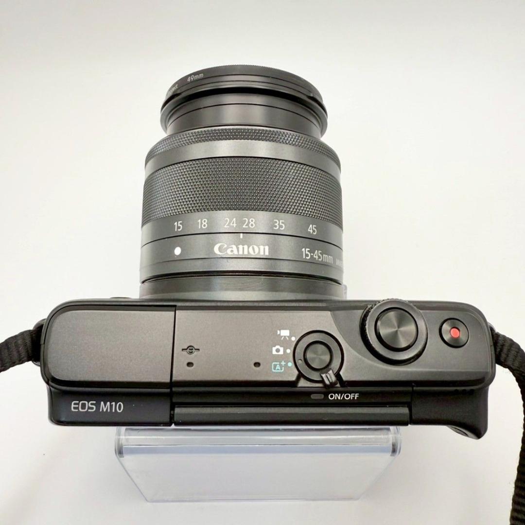 【箱付：美品】Canon EOS M10 ズームキット ブラック 819-14