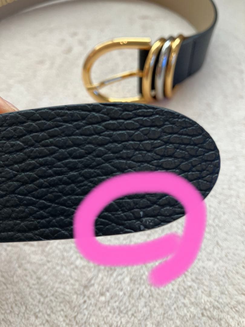 aLORS paris ベルト 70 ブラック