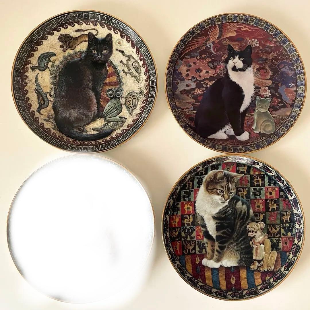 ダンバリーミント レスリーアン アイボリー 猫 プレート 11枚セット ネコ