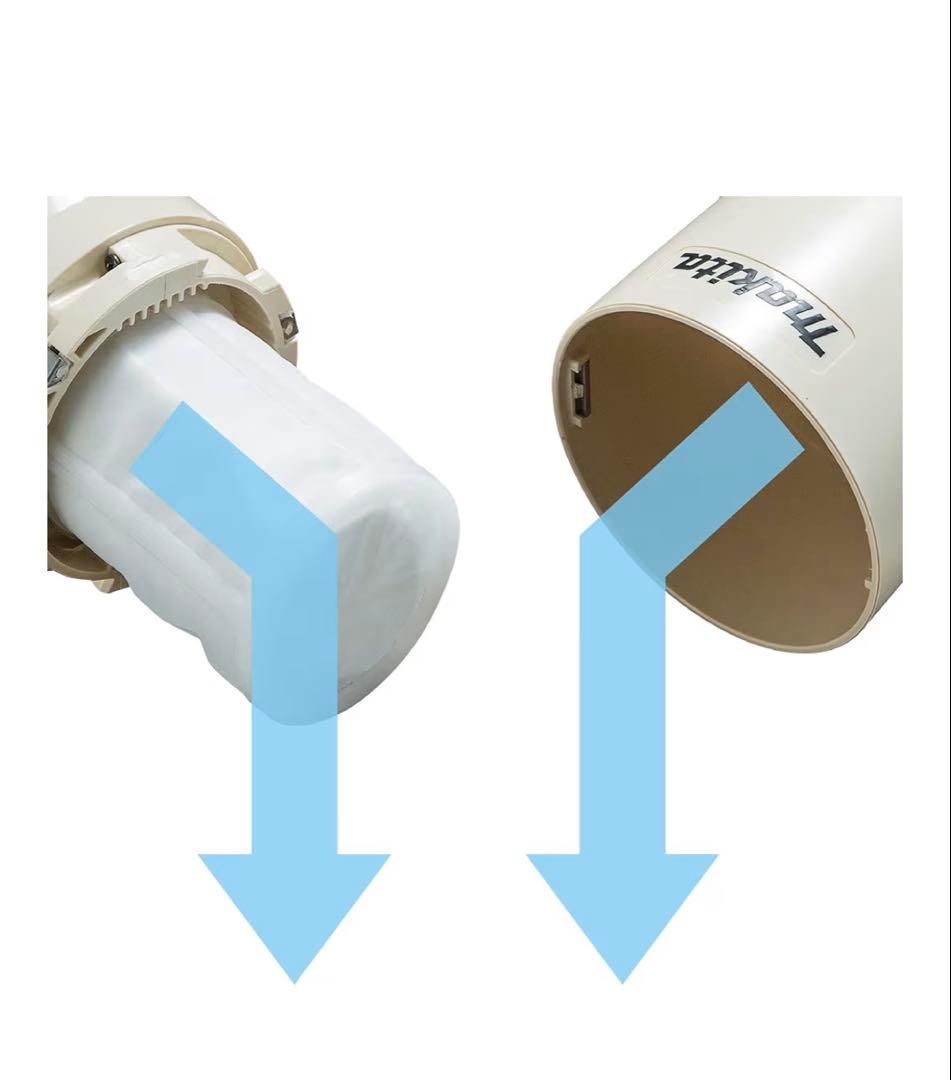 マキタ充電式クリーナバッテリ内蔵式サイクロンセット