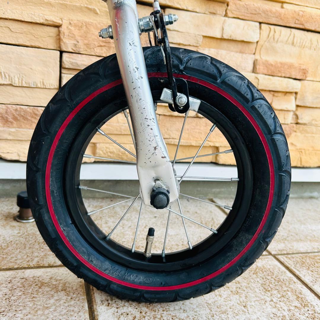 美品 へんしんバイク 12インチ レッド キッズバイク