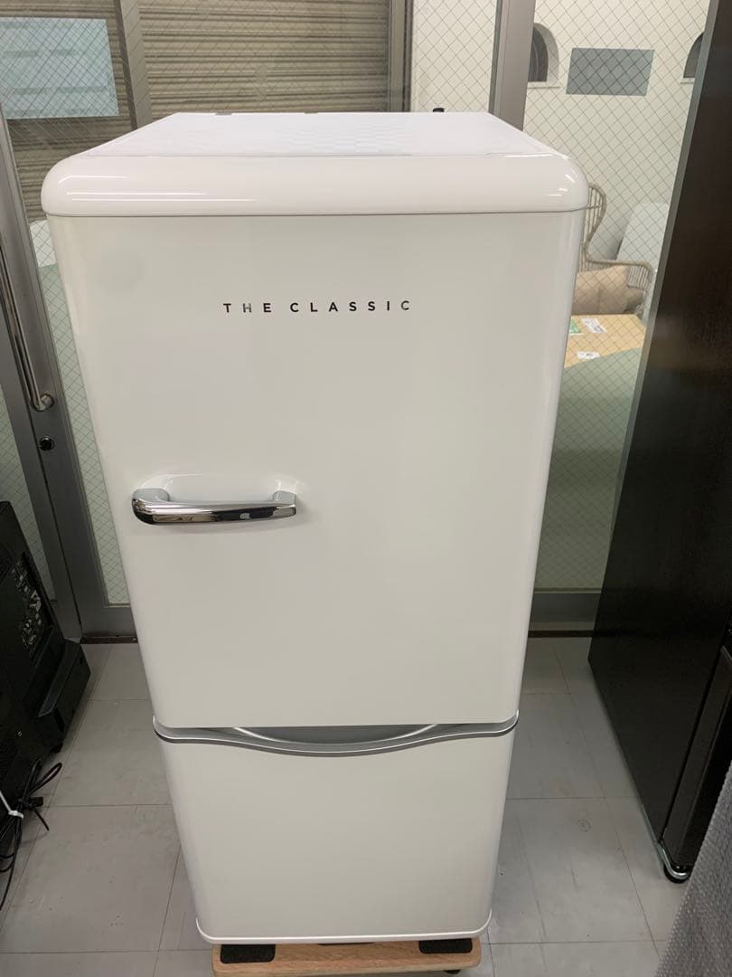 DR-C15AW レトロデザイン冷蔵庫 150L 美品 人気モデル 大阪限定