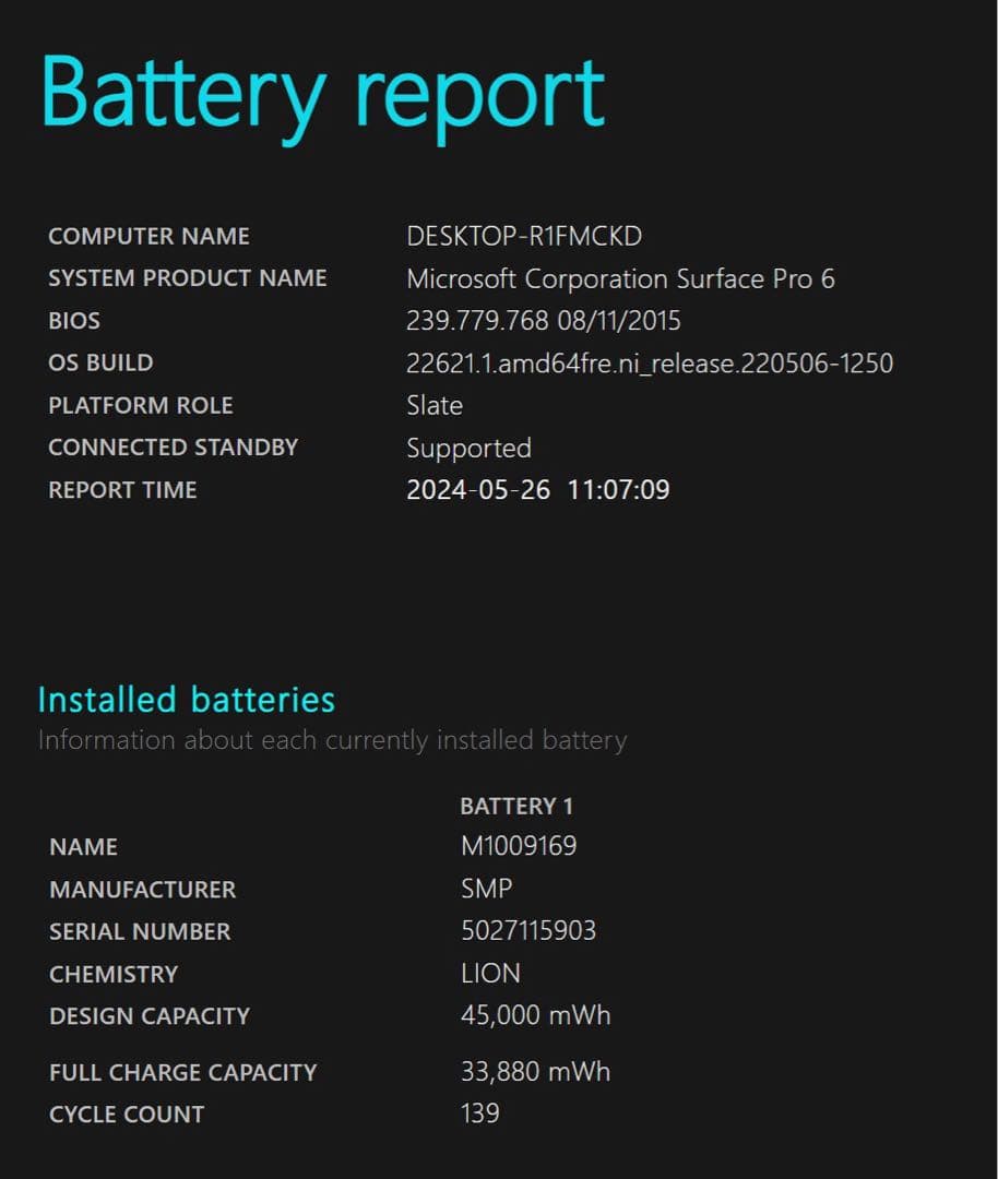 Surface Pro 6 希少ブラック Core i5/8GB/256GB