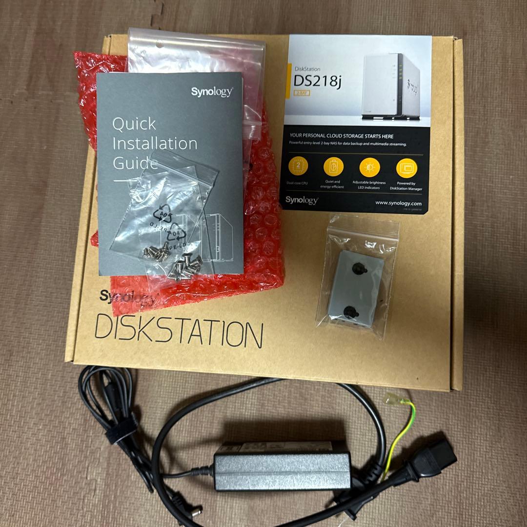 Synology NAS DS218j HDDなし 2ベイ