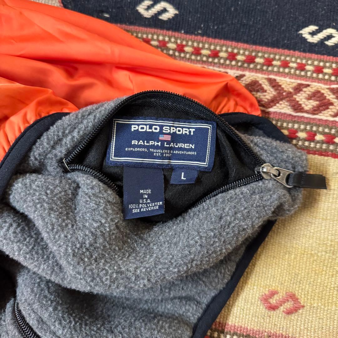 【L】POLO SPORTS ポロスポーツ リバーシブルベスト USA製