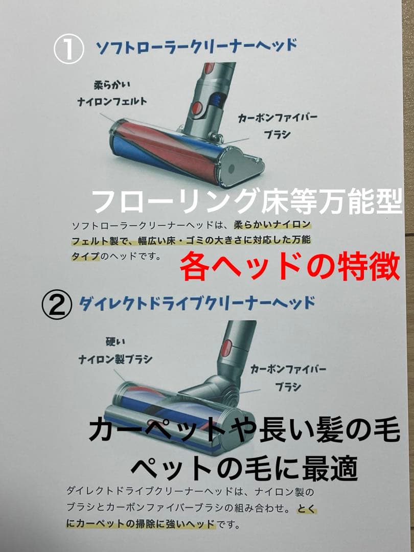 ダイソン⑥V10SV12 ２タイプヘッドから選択　新品交換フィルターパーツセット