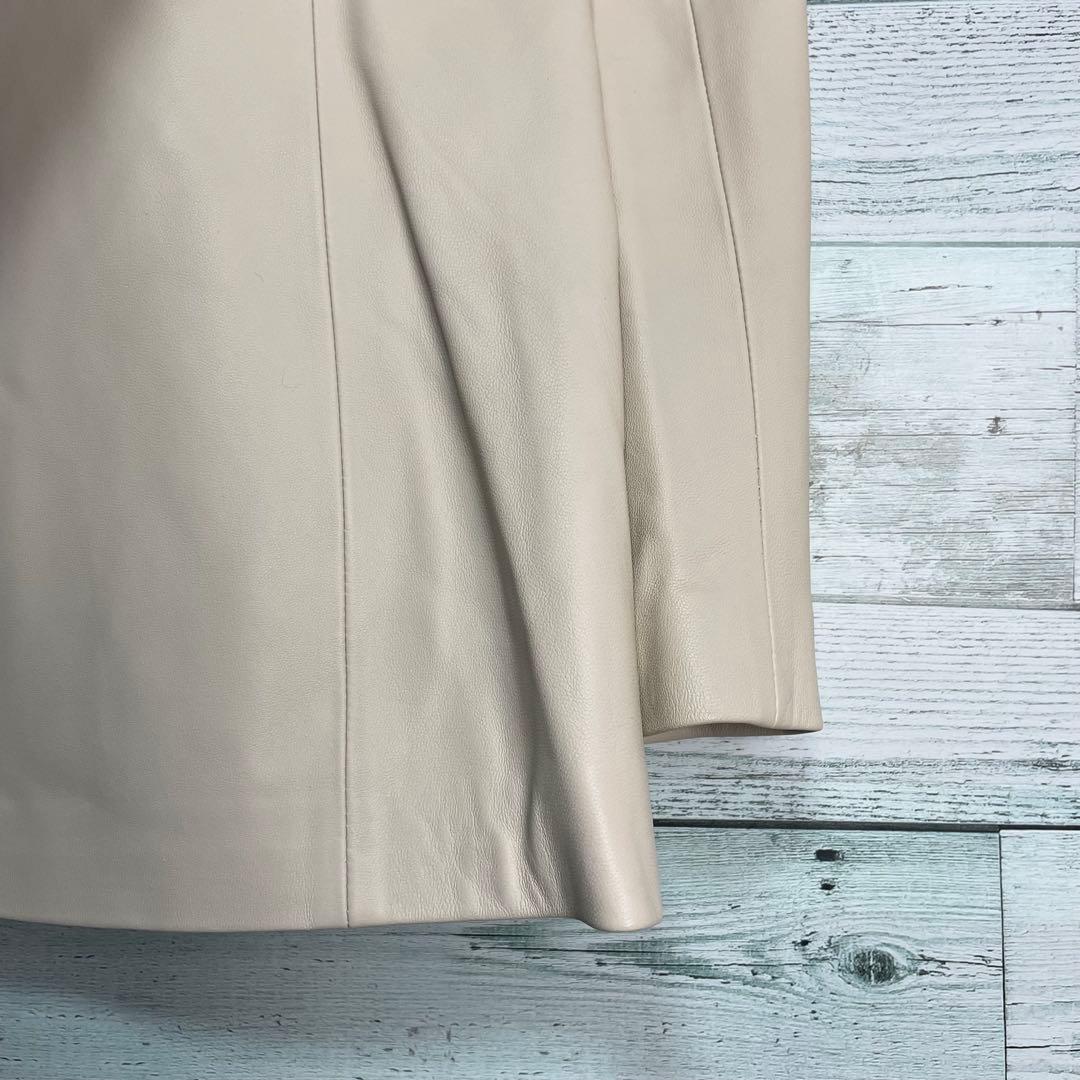 ☆最高級レザー☆ルーニィ　コンビラムレザージャケット定価11万円　レッキスファー