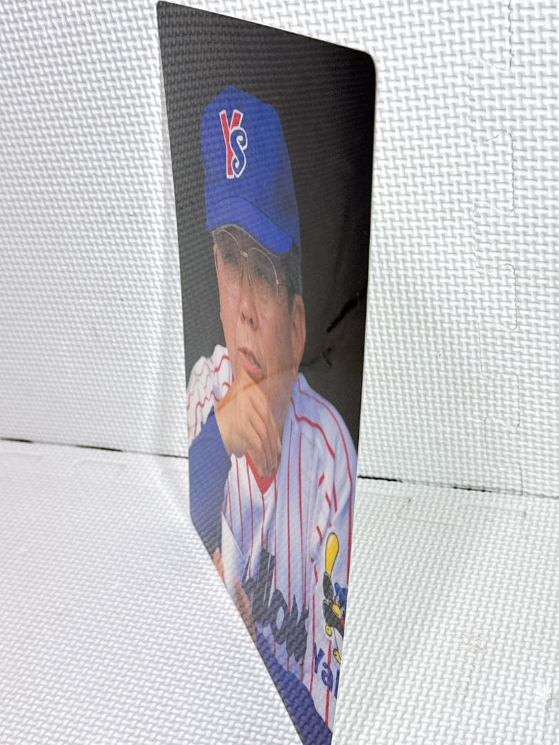 ★ヤクルト 73 野村克也 1998年 勇退記念 サイン入り下敷き 最終戦配布