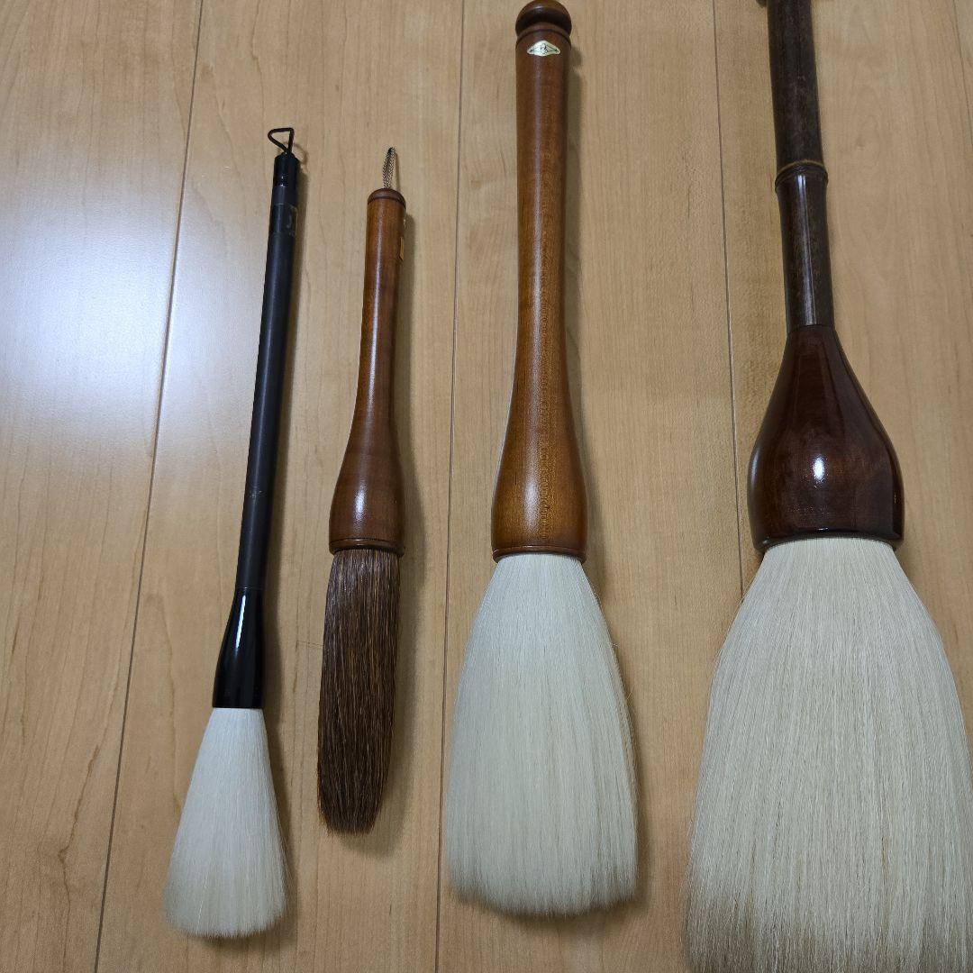 書道筆 大筆 習字 毛筆 6本+1本 まとめ売り