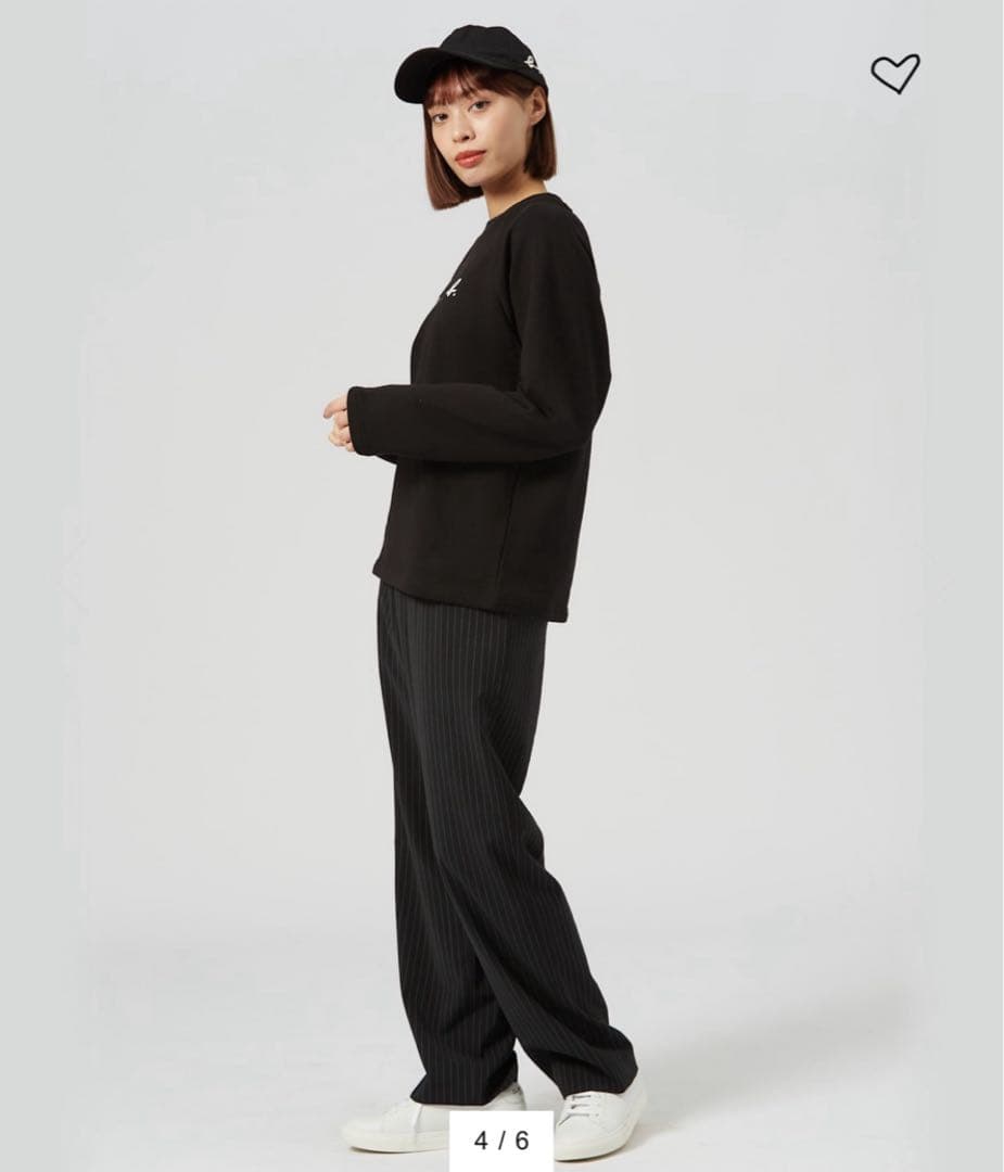 【新品未使用】agnès b. 長袖スウェット ブラック レディース Lサイズ