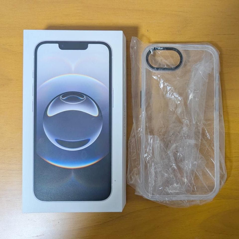 iPhone 16e 128GB ホワイト SIMフリー　ケース付