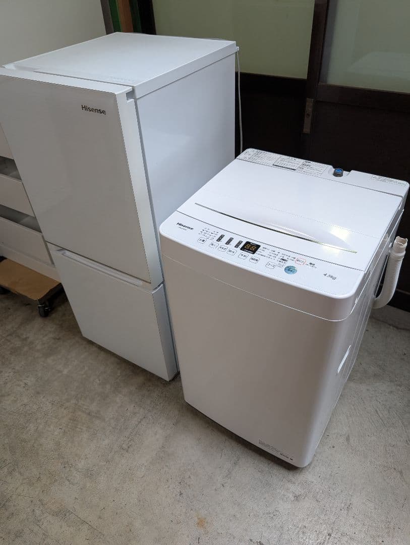 HISENSE冷蔵庫20年+洗濯機21 年※一部地域配送設置無料その他地域相談可
