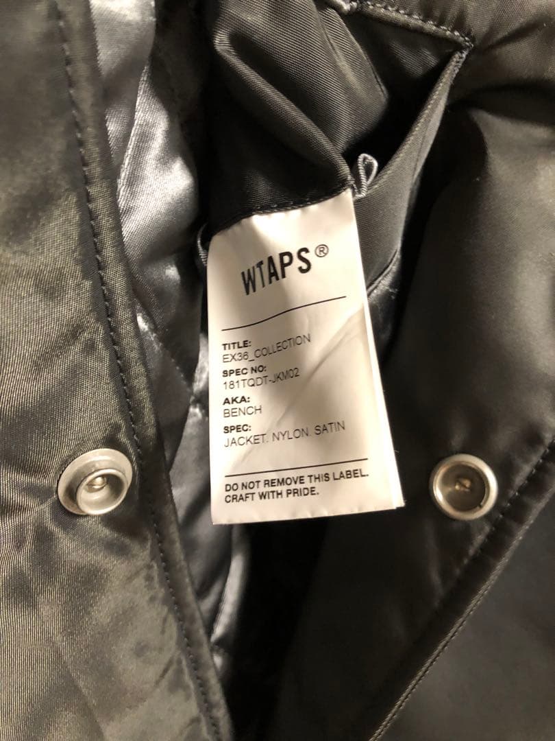 ジャケット・アウター WTAPS BENCH JACKET NYLON SATIN GRAY