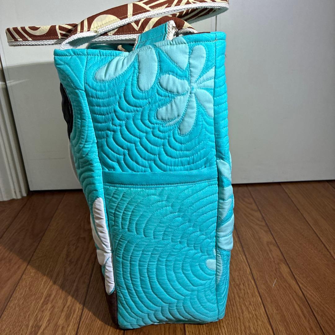 ハワイアン　ミシンキルト　2ウェイバッグ　フラガール