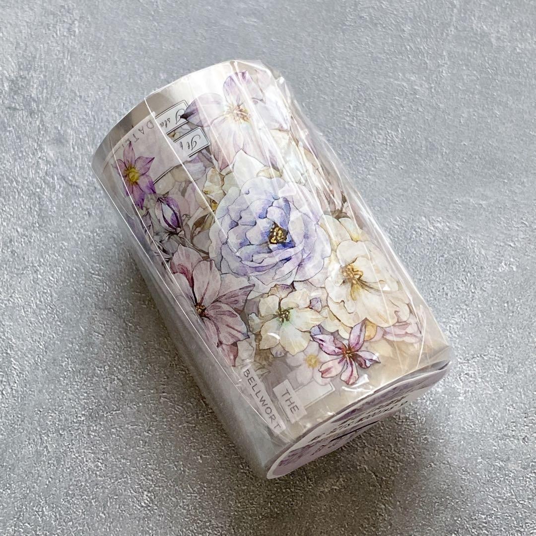 自元素文创《集花庭》海外マスキングテープ　マステ 【1730】