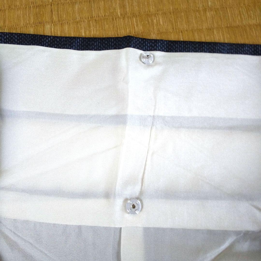 ent・正絹・大島紬・紺系・地紋・花柄・袷・一部仕付け糸付き