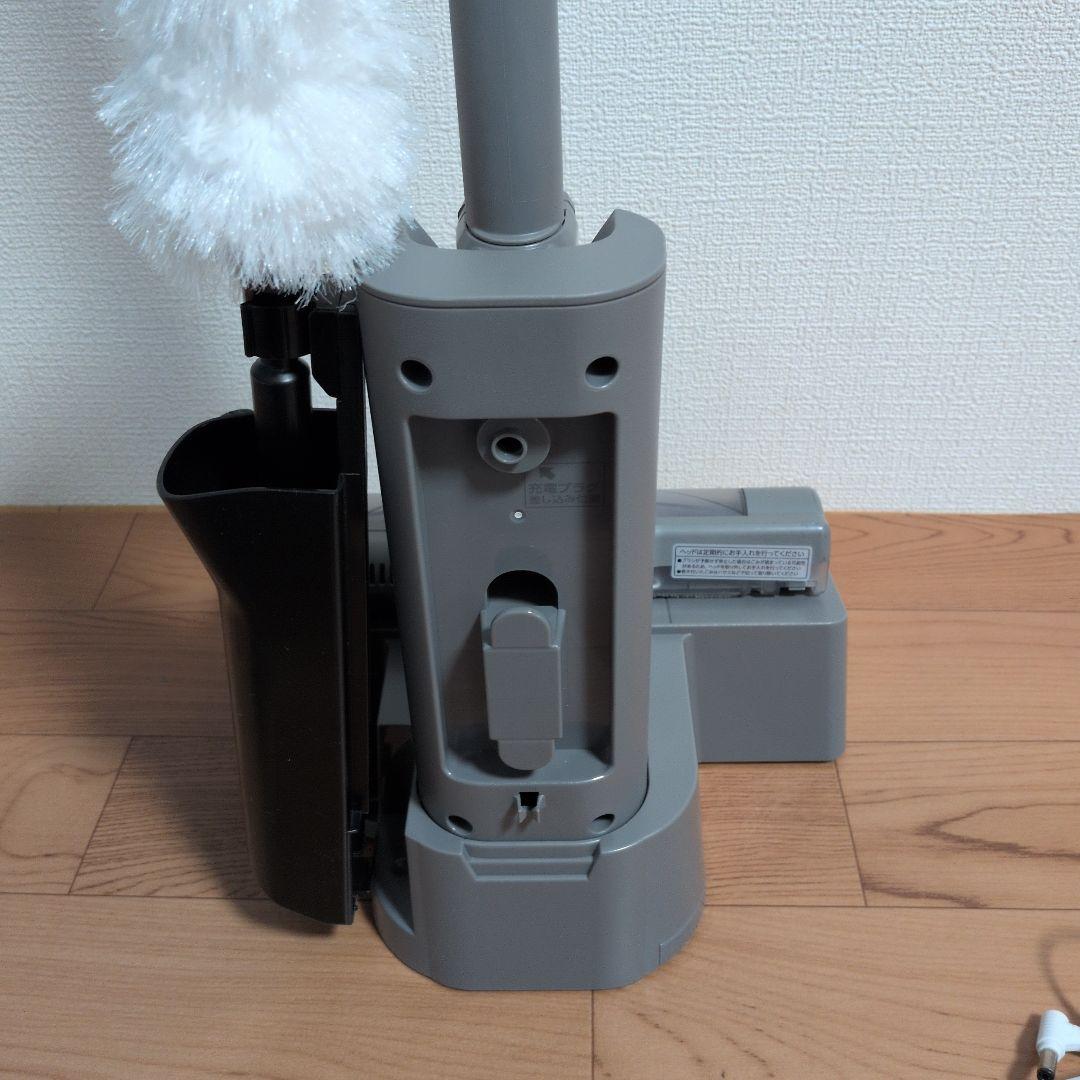 サイクロンスティッククリーナー本体 グレー 充電器付き