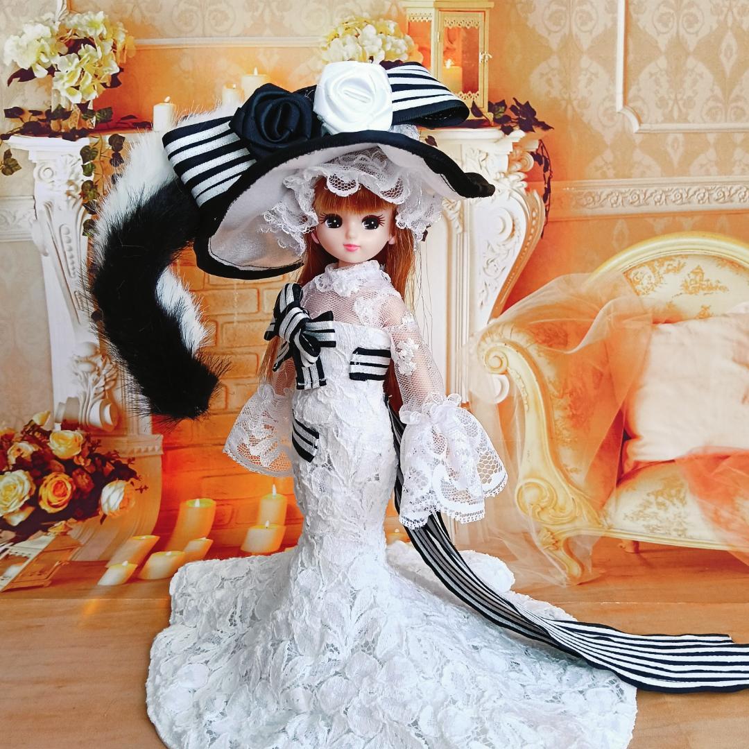 みい　リカちゃんサイズ　マーメイドライン　ドールドレス4点セット　2着分