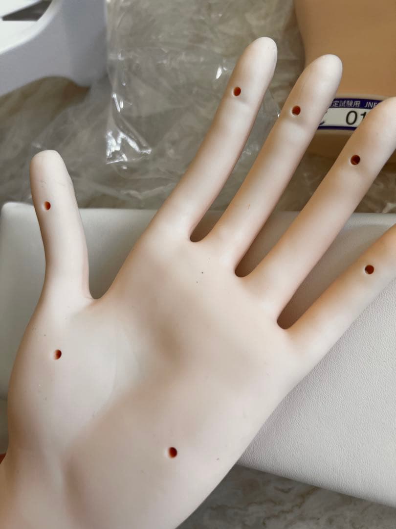 ネイリスト検定認定モデルハンドセット