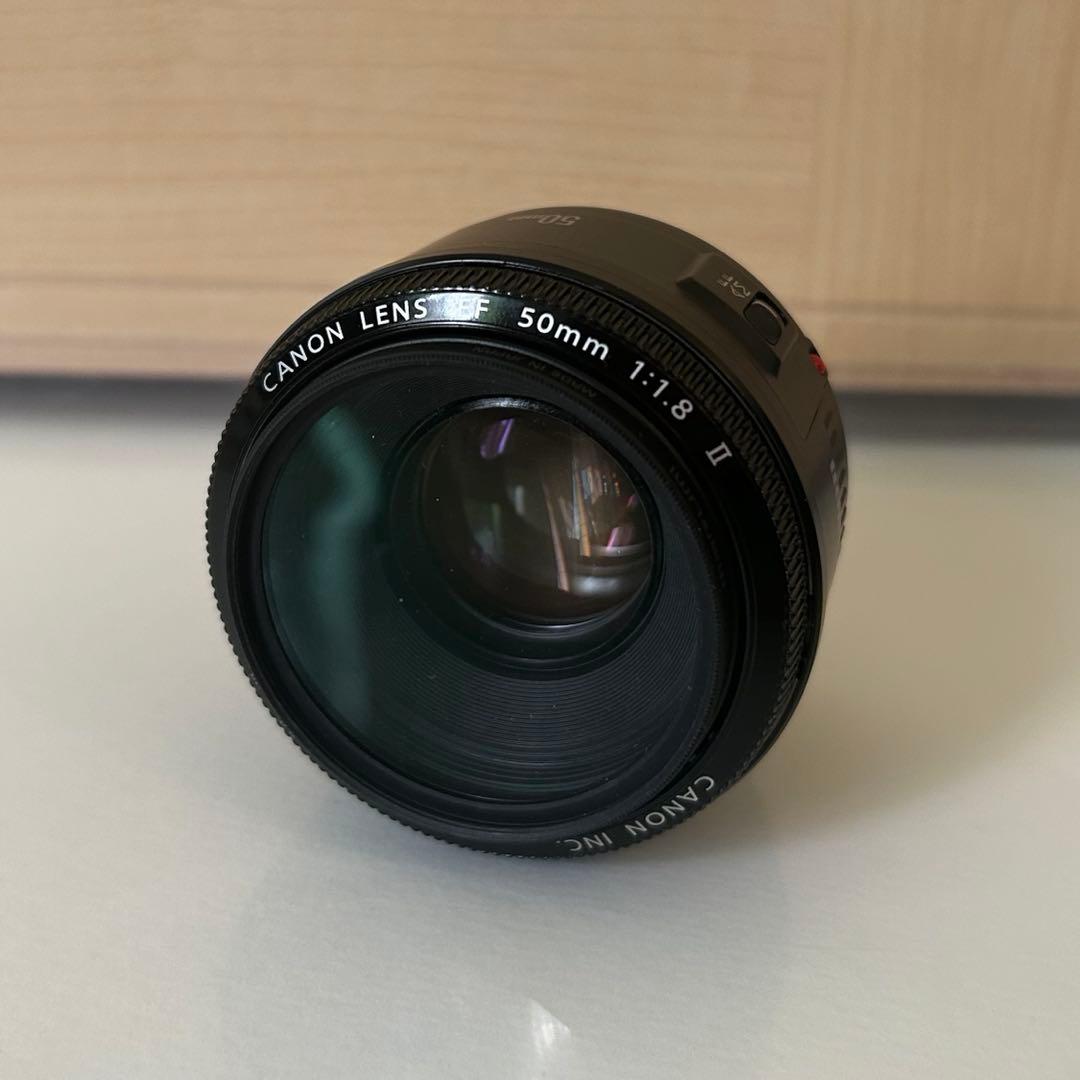 Canon EF 50mm f/1.8 II レンズ　フィルター付き
