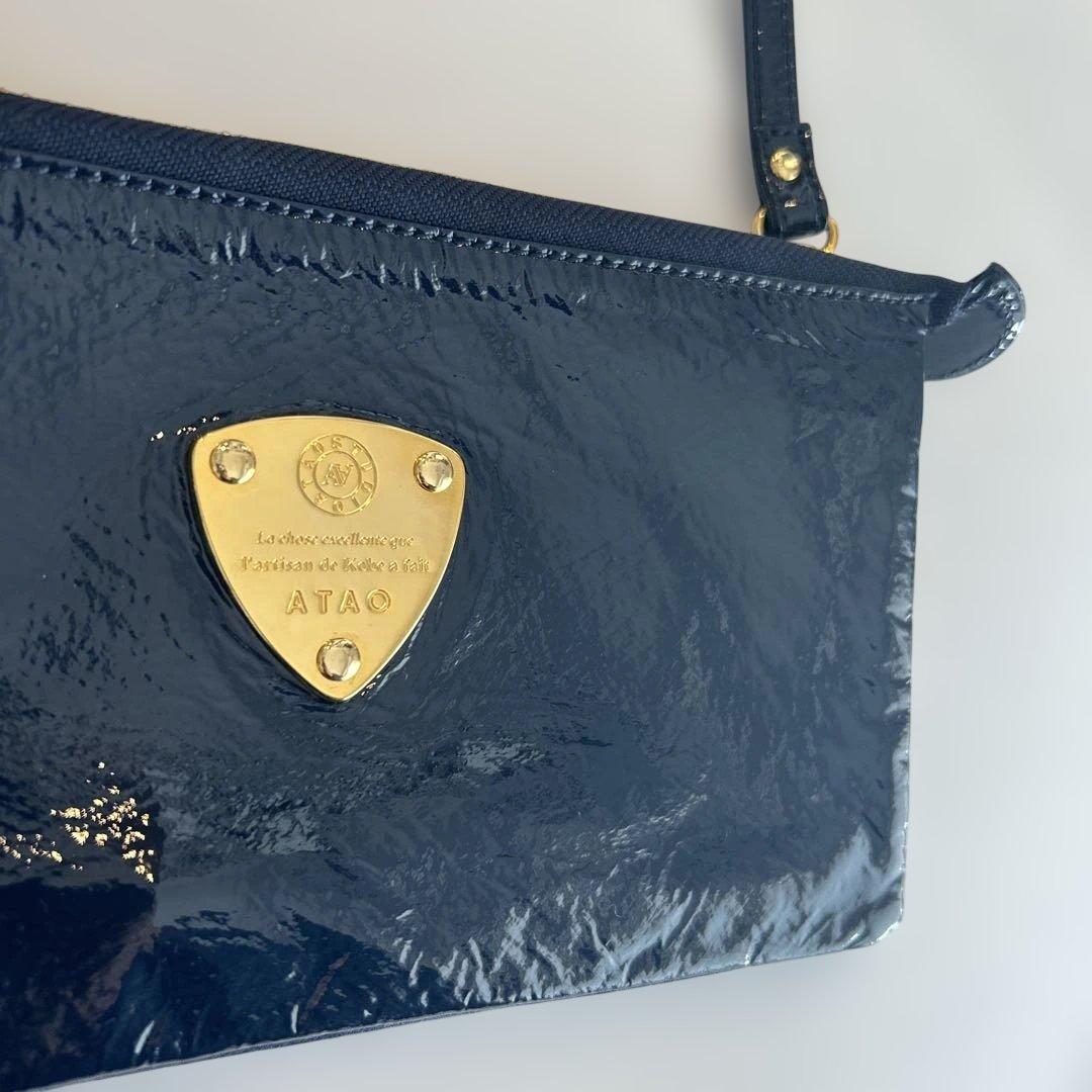 ATAO アタオ　ブーブー　 お財布ポシェット　エナメル