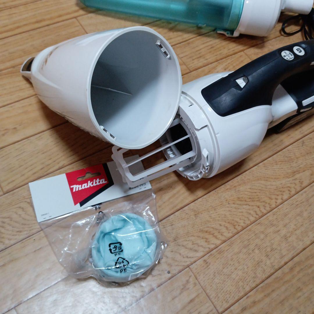 マキタ18V充電式クリーナCL281FD純正バッテリー、急速充電器、サイクロン付