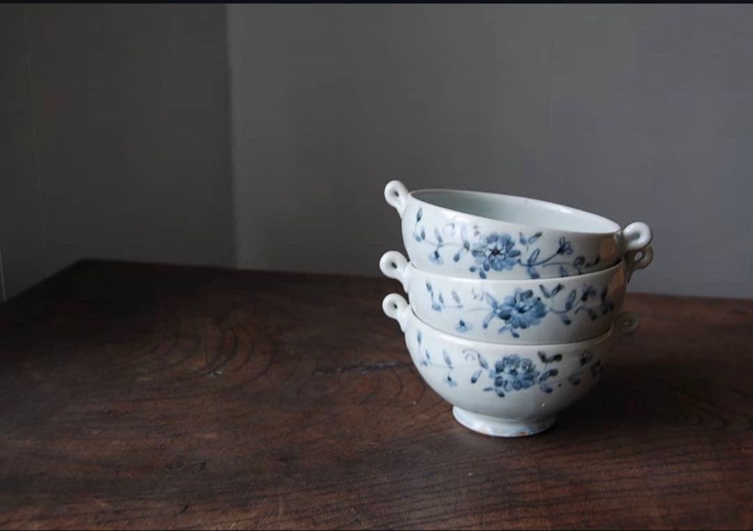 新品　佐藤もも子　染付　人気　希少　染付　スープ皿　中鉢　カップ　深皿