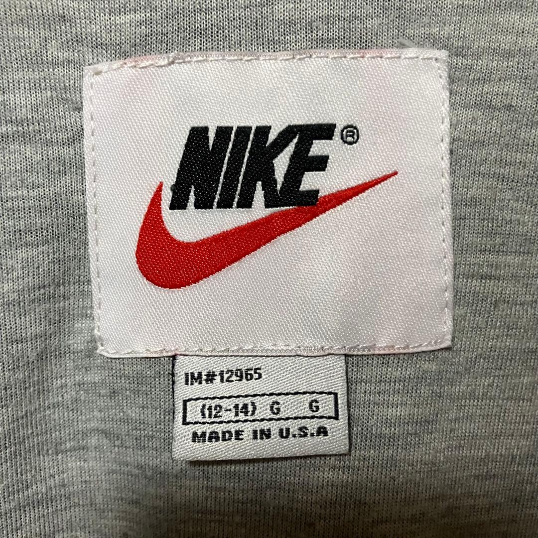 1291 USA製90sナイキNIKEナイロンジャケット刺繍アメリカUSA古着