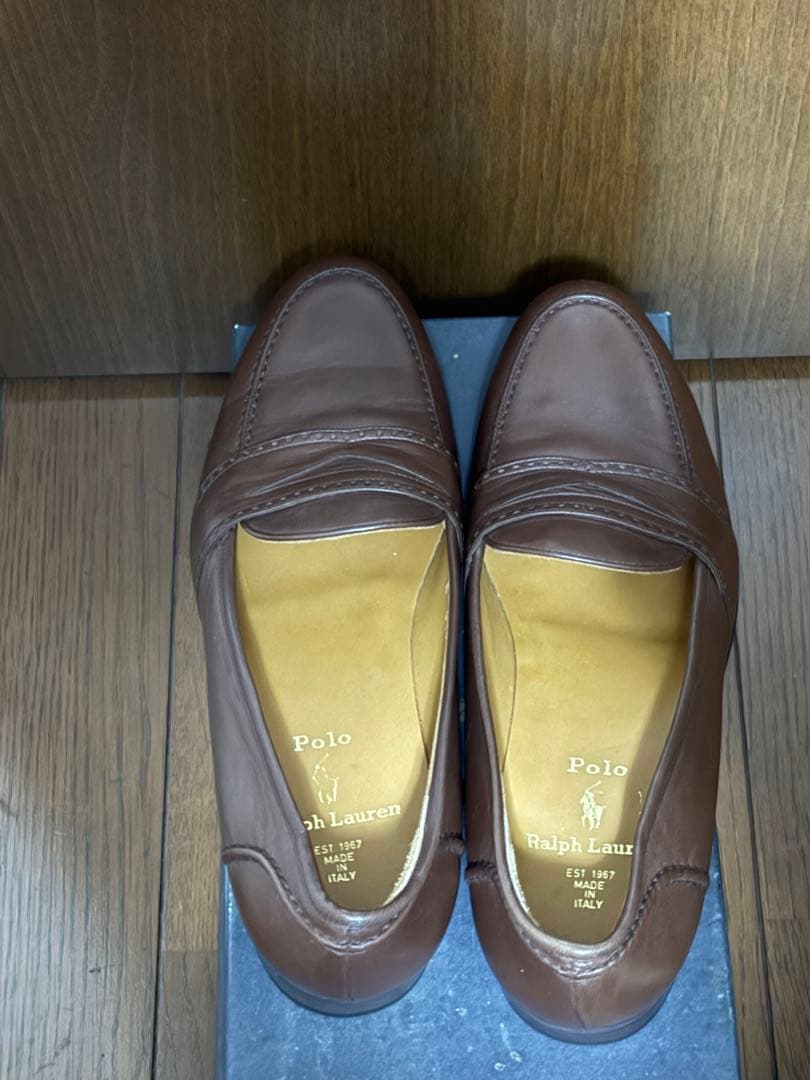 Polo Ralph Lauren ブラウン レザー ローファー