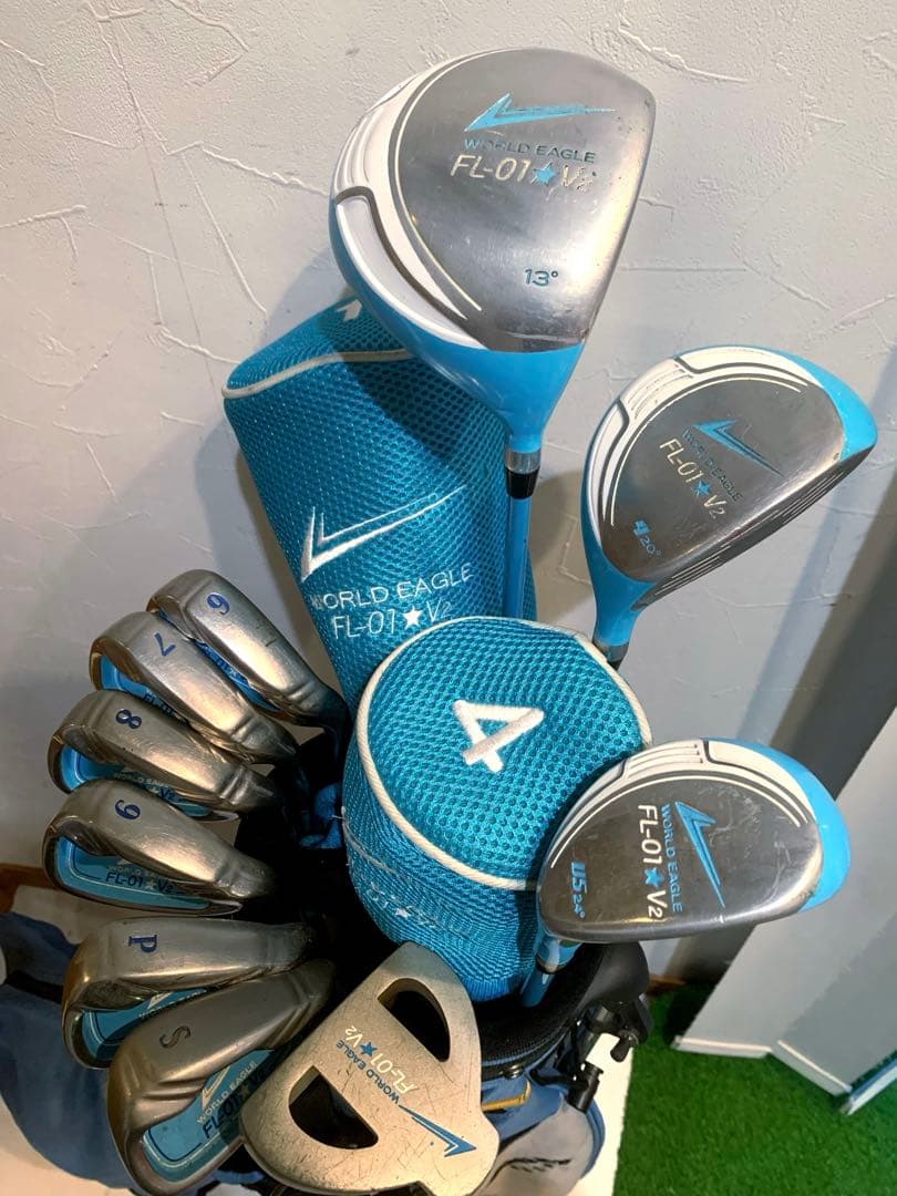 豪華　レディースゴルフクラブ 本格フルセット　ワールドイーグル　プロ推進　優しい