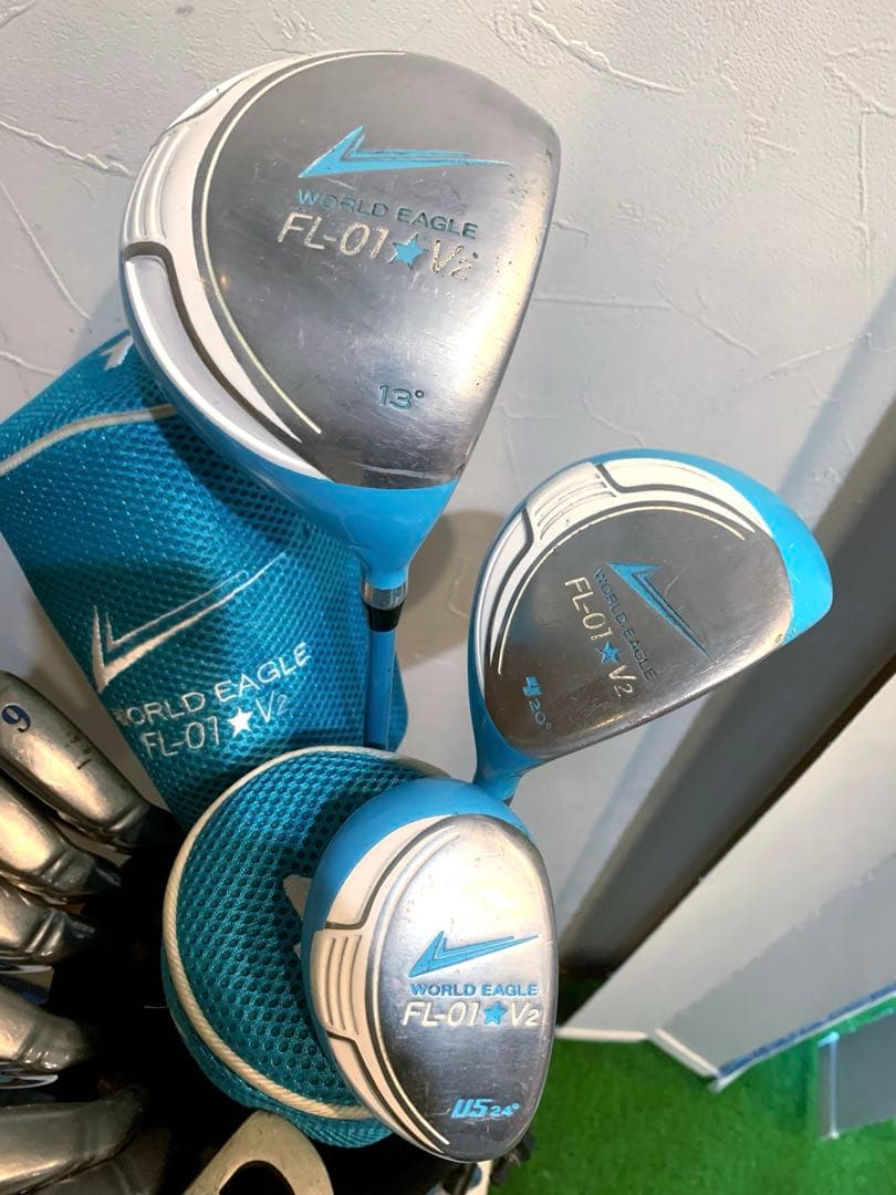 豪華　レディースゴルフクラブ 本格フルセット　ワールドイーグル　プロ推進　優しい