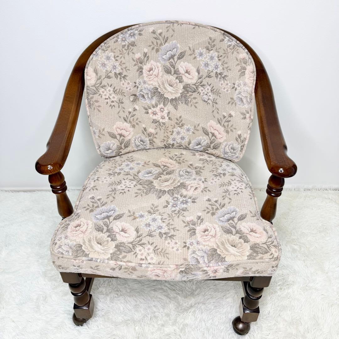 ① karimoku コロニアル キャスター付き ダイニングチェア カントリー調