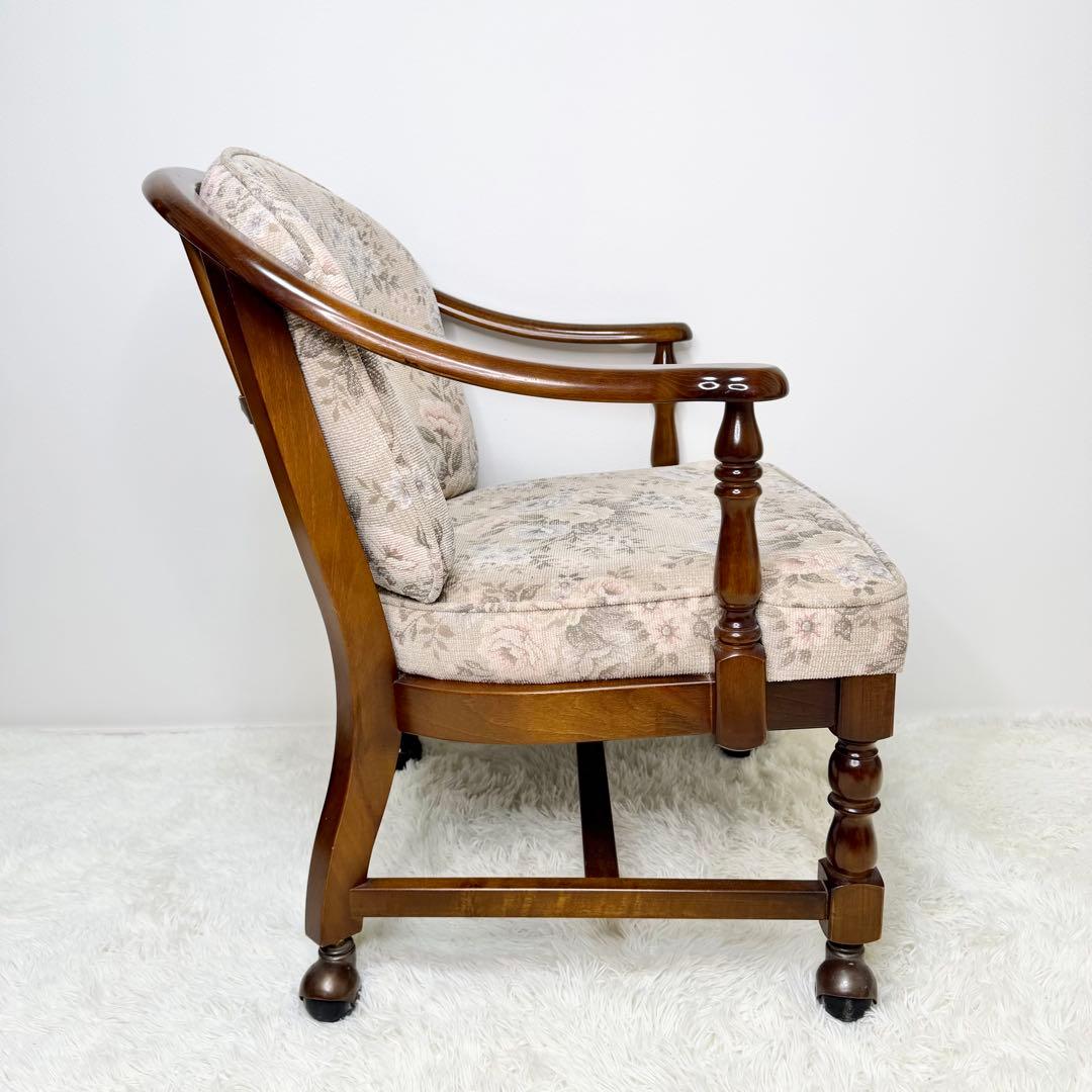 ① karimoku コロニアル キャスター付き ダイニングチェア カントリー調