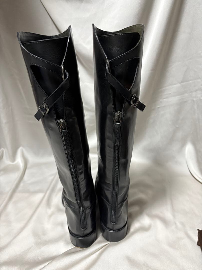 サルトル SARTORE ブーツ バックベルトロングブーツ ロングブーツ 黒