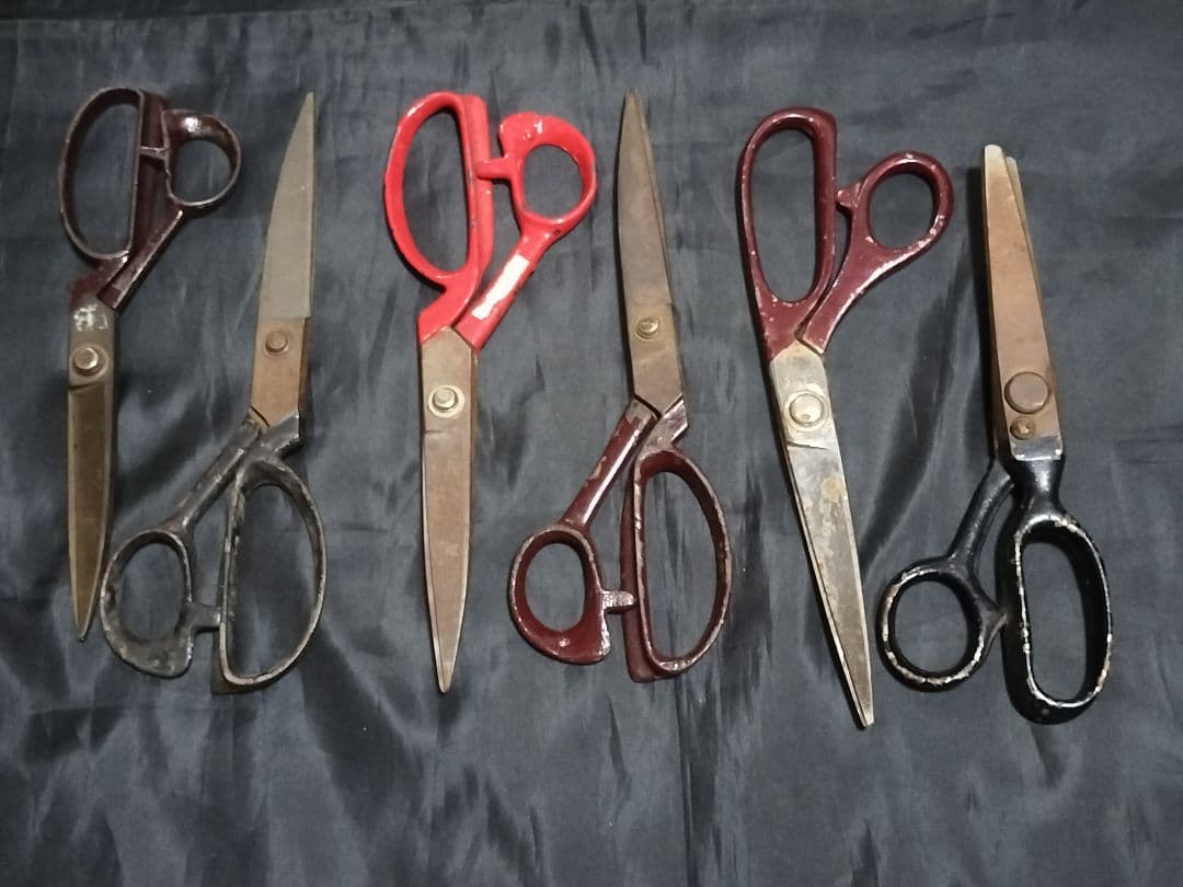 はさみ　54本　クラシック　裁ちばさみ 黒　　レトロ　ヴィンテージ　ピンキング