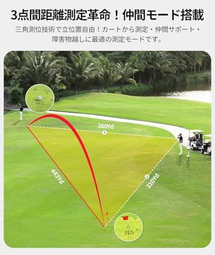 OUTZOOP ゴルフレーザー距離計 B1000F B1000PROF 3点間p