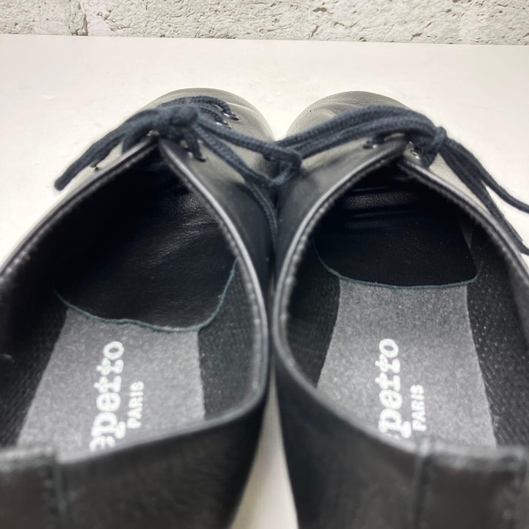 【未使用級】repetto レペット ジャズ レザー フラットシューズ 黒 37