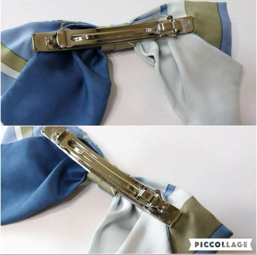 エルメス　HERMES リボンバレッタ　髪飾り