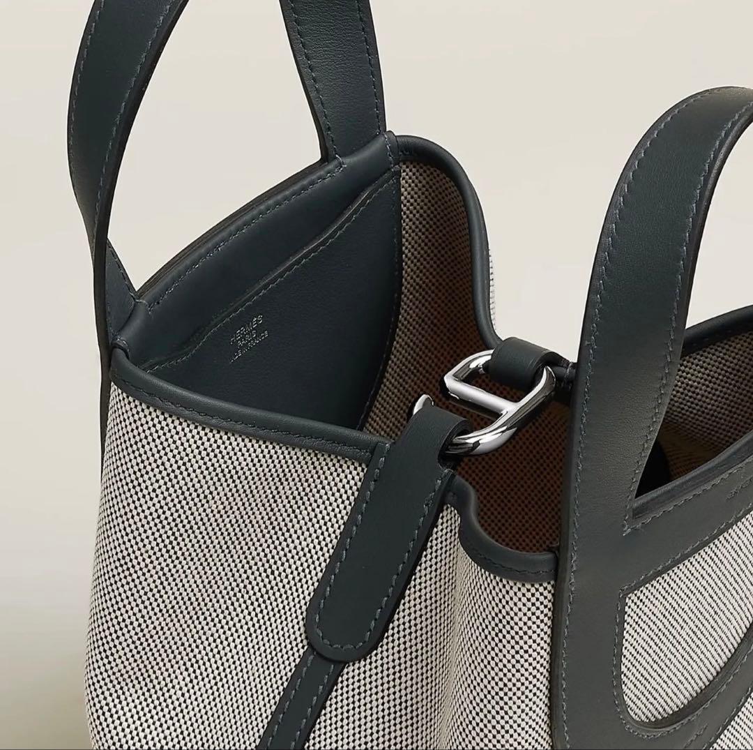 HERMES インザループ 18 黒 ブラック キャンバス